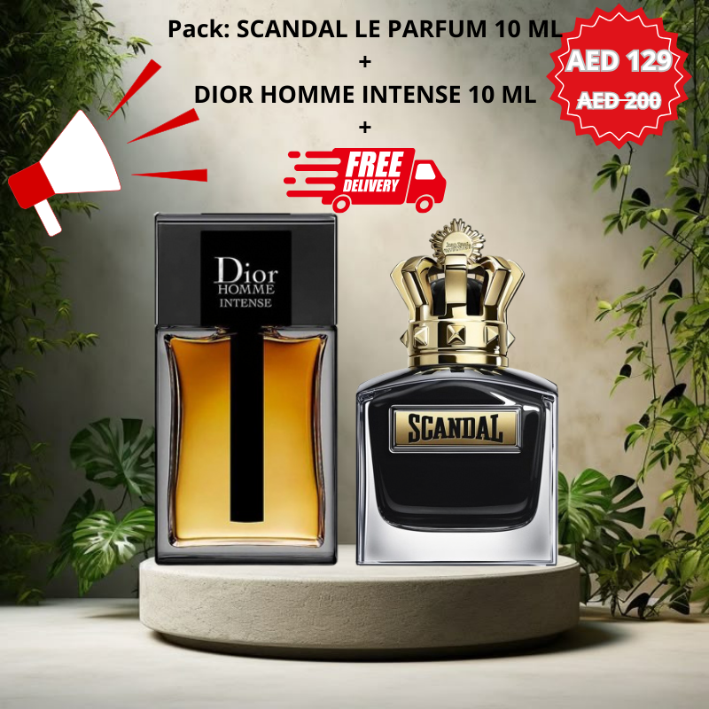 Dior Homme Intense 10 ML + Scandal Le Parfum 10 ML